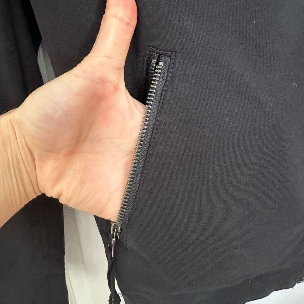 Mo & Co Black 100% Cotton Moto Jacket XS - Picture 5 of 7